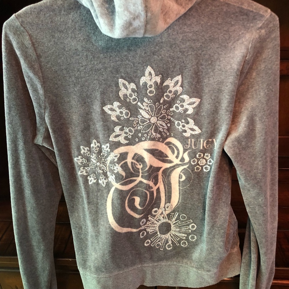 Gray juicy couture track suit sweatshirt top